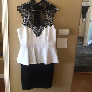 Black and white dress